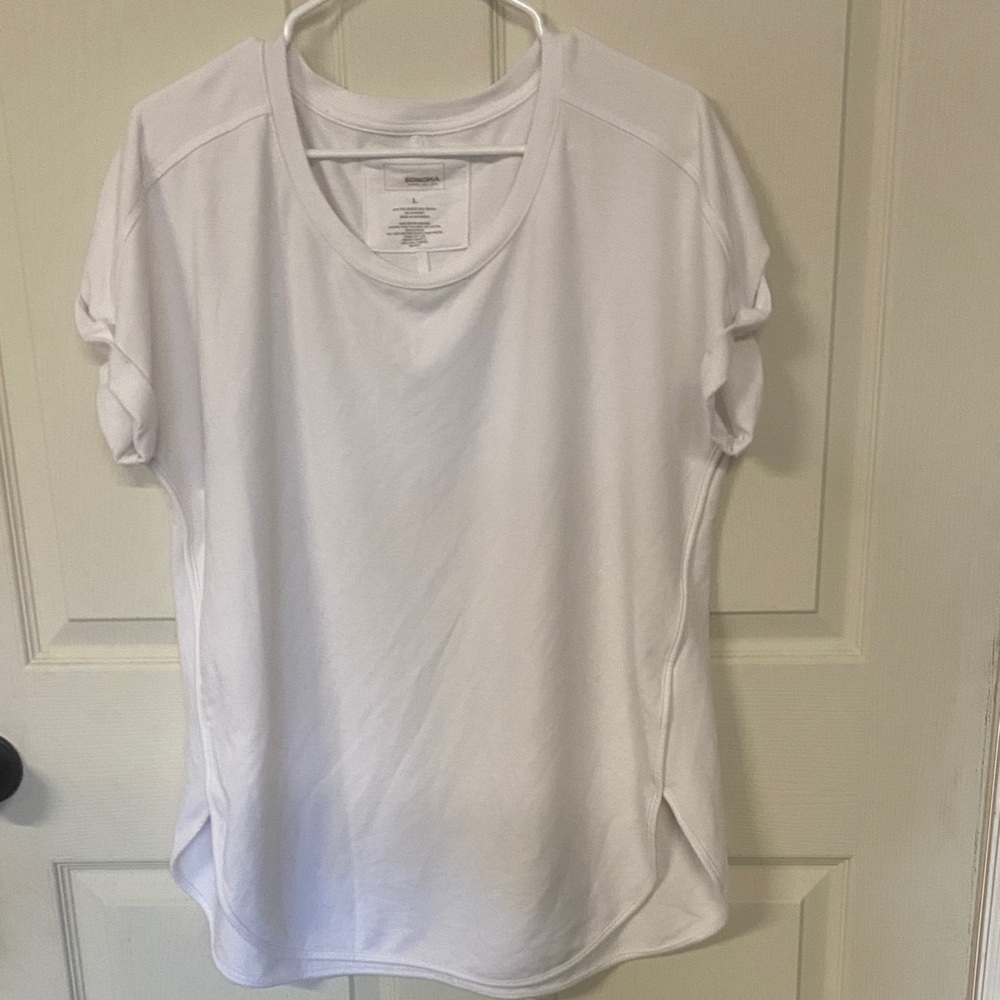 Sonoma Women's White Short Sleeve Tee